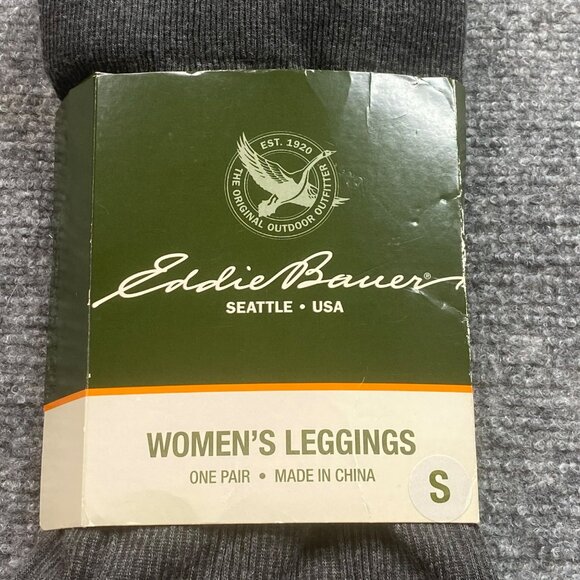 Eddie Bauer Leggings Womens Small 4-6 Gray Cotton Blend Durable Capsule ribbed‎ - Picture 2 of 5